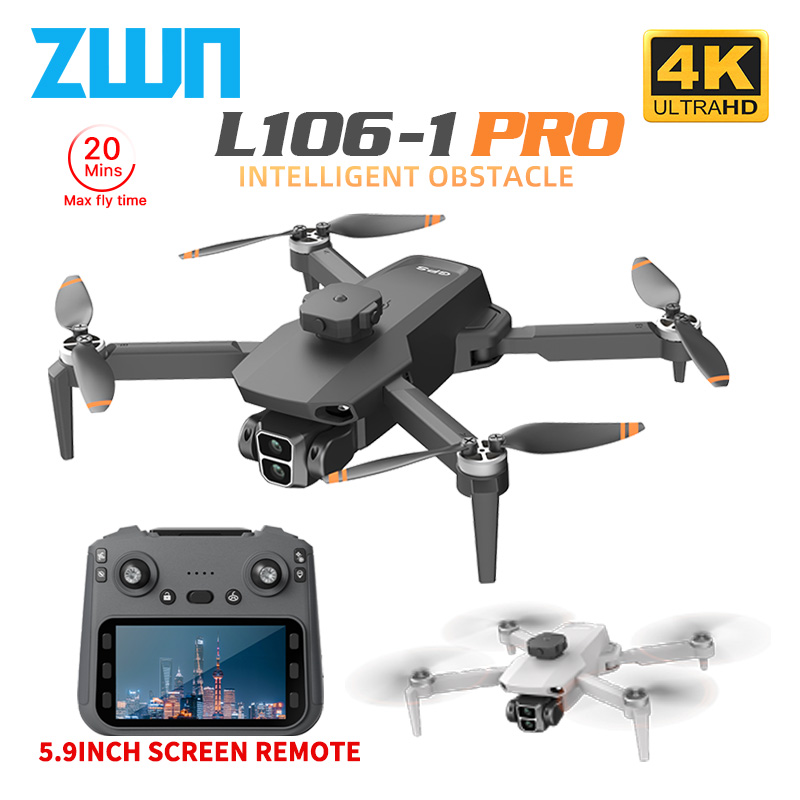 Drone Battery Case - Drone professionnel GPS L106-1PRO avec écran