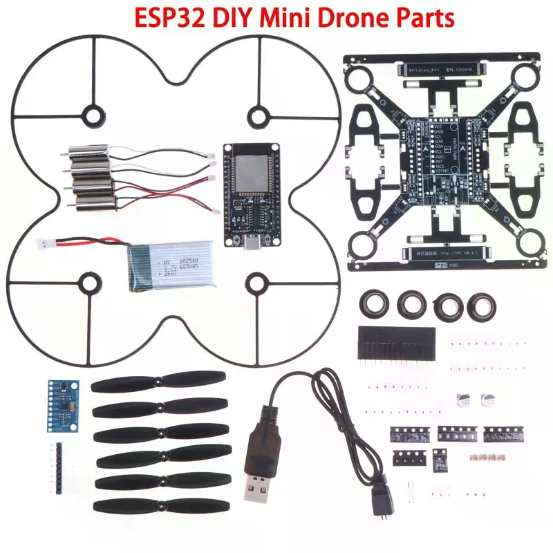 Drone Battery Bag - Kit de mini-drone open-source ESP32, quadricoptère