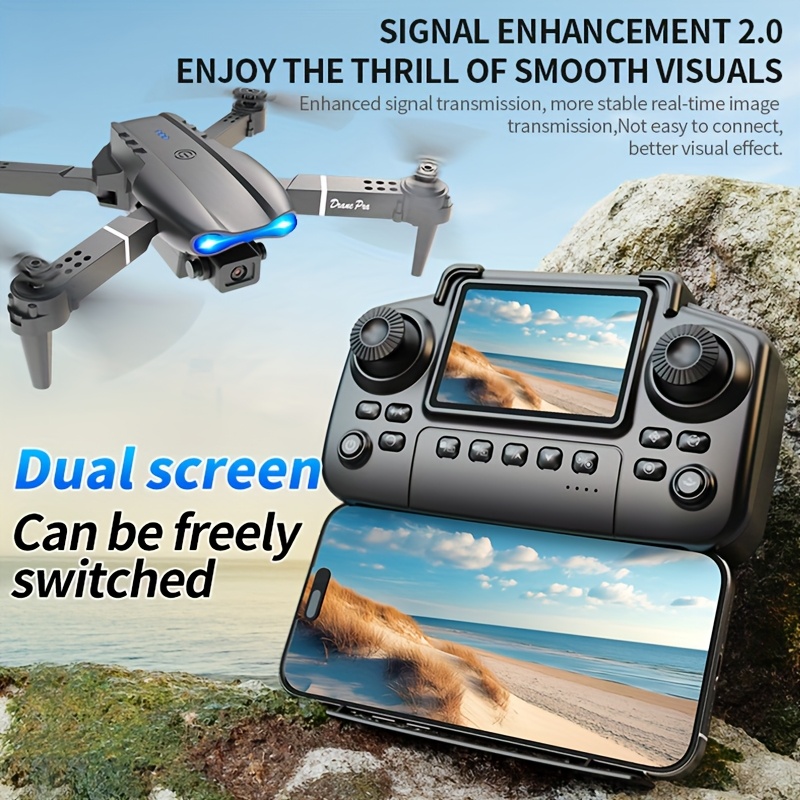 Drone pliable E99 PRO MAX avec - Drone Battery Case avis et prix